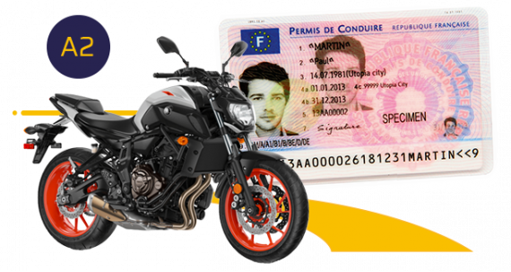 Permis moto A2