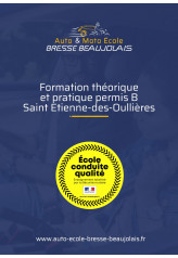 Formation théorique et pratique permis B Saint Etienne-des-Oullières
